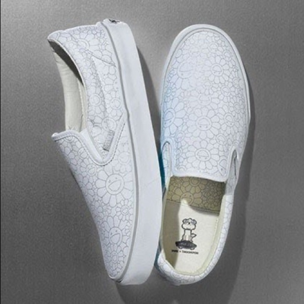 VAULT BY VANS X TAKASHI MURAKAMI - CLASSIC SLIP-ON LX (Flower) Silver Line